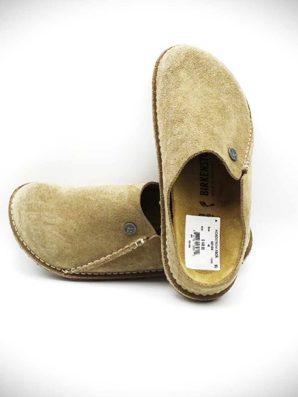 BIRKENSTOCK Zermatt Beige Color Suede Clogs Size 40/9